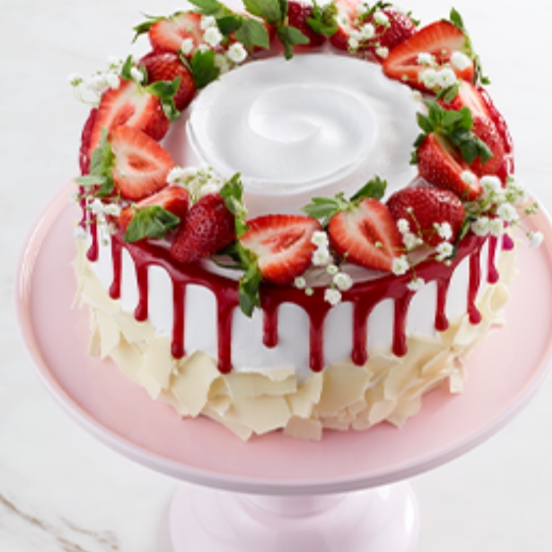 Creamy Strawberry Tres Leches Cake 9 inch Main Image