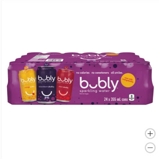 Bubly 24 Pack (Blackberry, Orange, Cherry)