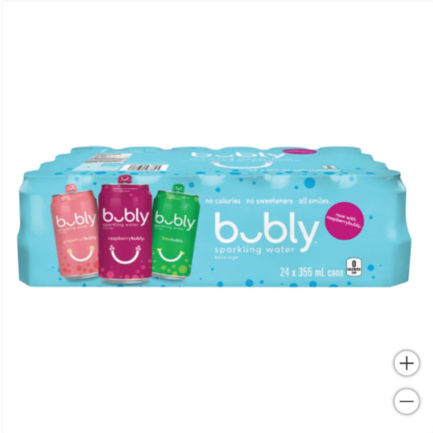 Bubly 24 Pack (Lime, Grapefruit, Raspberry)