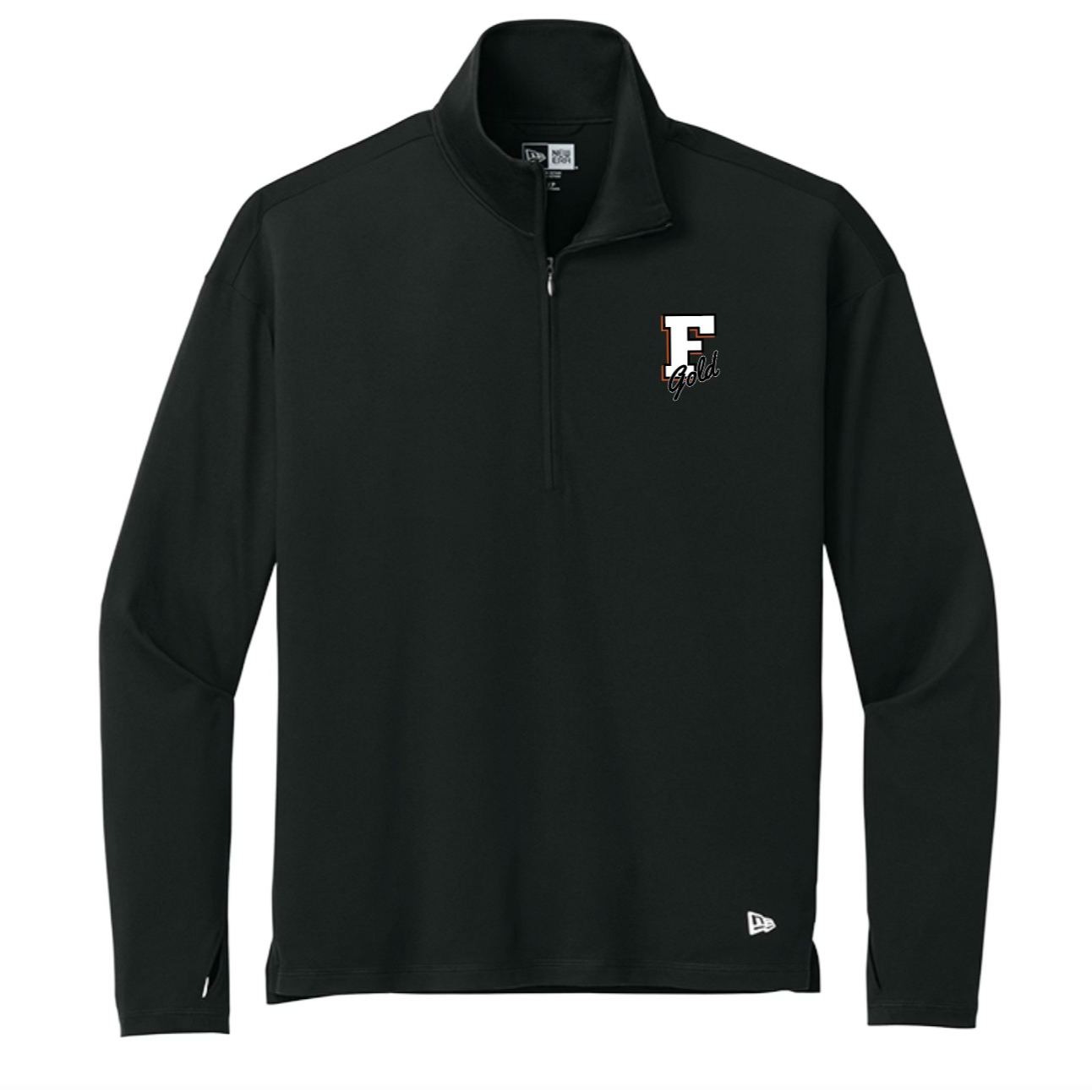 Women's Black 1/2 Zip Pull Over