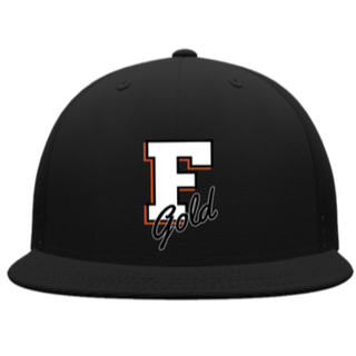 Black Fitted Florida Gold Hat