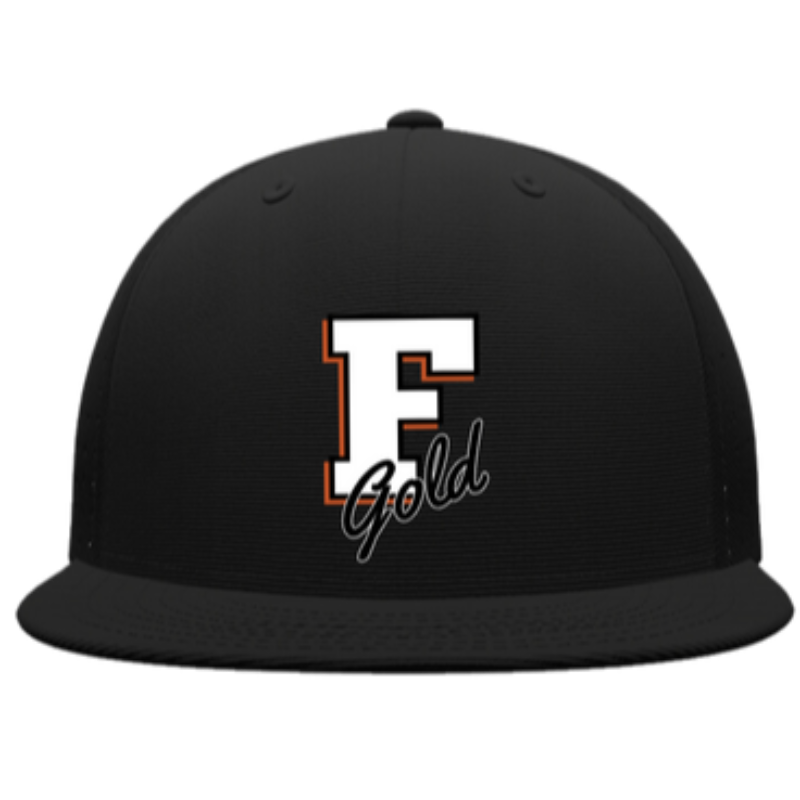 Black Fitted Florida Gold Hat