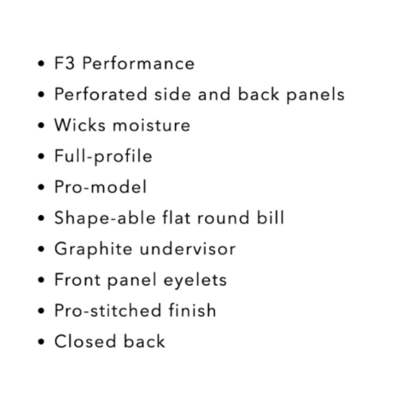 Black Fitted Florida Gold Hat