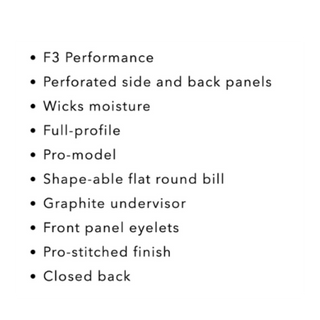 Graphite Fitted Florida Gold Hat