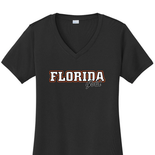 Women's Black V-Neck Tee