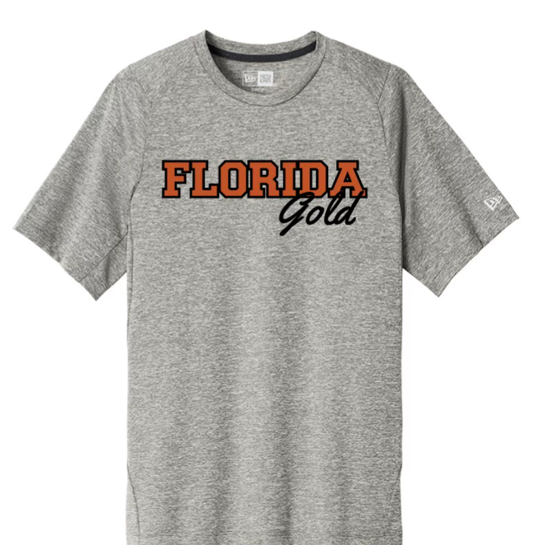 Sublimated Heather Gray Florida Gold Tee
