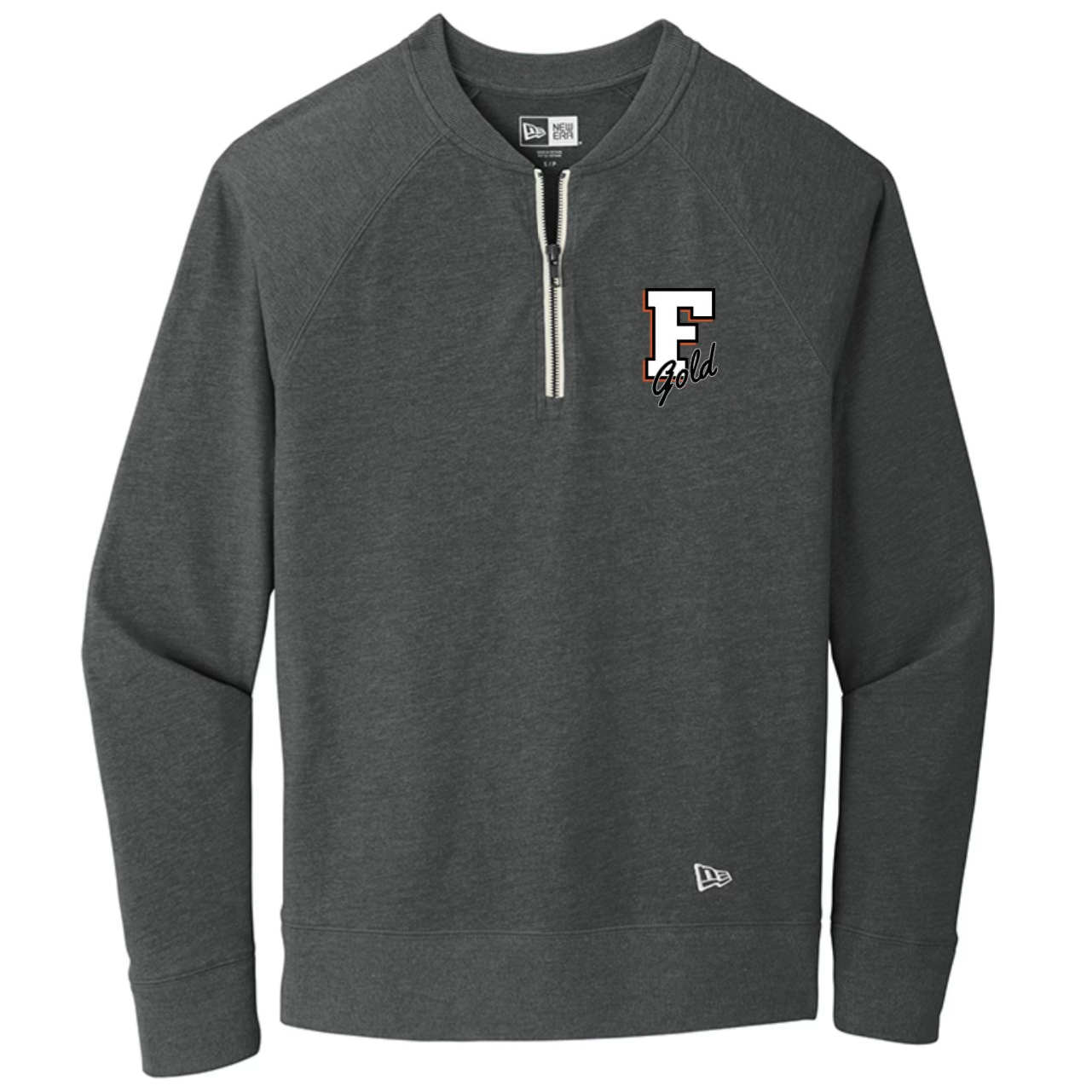 Men's Heather Black 1/4 Zip Pull Over