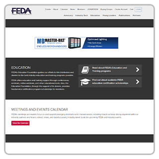 FEDA Website Landing Page Banner Ad
