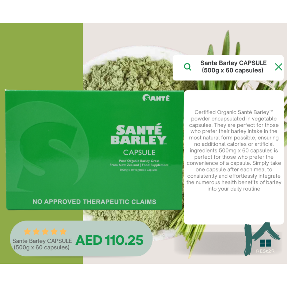 Santé Barley Capsules ( 500 mg x 60 )