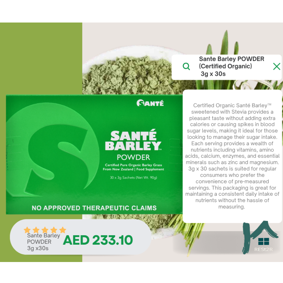 Santé Barley Powder ( 3 g x 30 sachets )