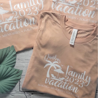 Personalized Family Vacation T-Shirts 