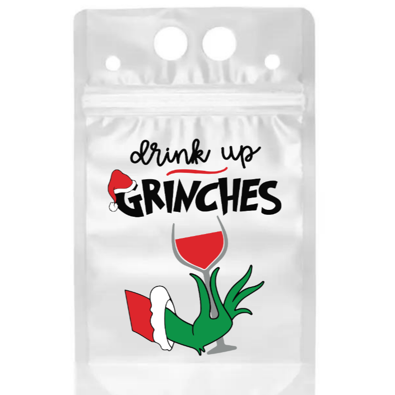 Grinch Drink Reusable Pouches 12ct Large Image