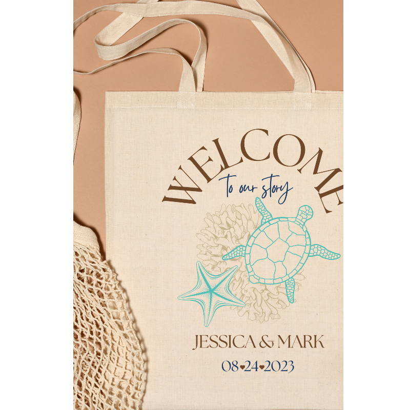 Canvas Tote Bag - Welcome Bags Large Image