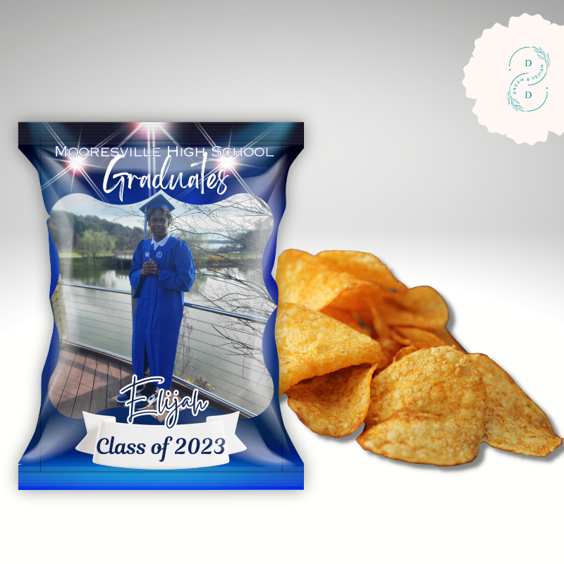 Personalized Celebration Chip Bags Large Image