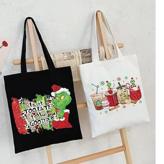 Grinch Canvas Bags Image