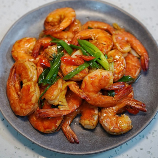 C11) Sautéed Prawns in Spicy Oil 油爆大虾