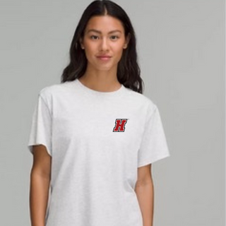 White All Yours Tee - Haverford ‘H’ embroidery