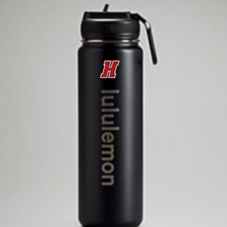 Black - Back to Life Sport bottle - Haverford ‘H’ Sticker