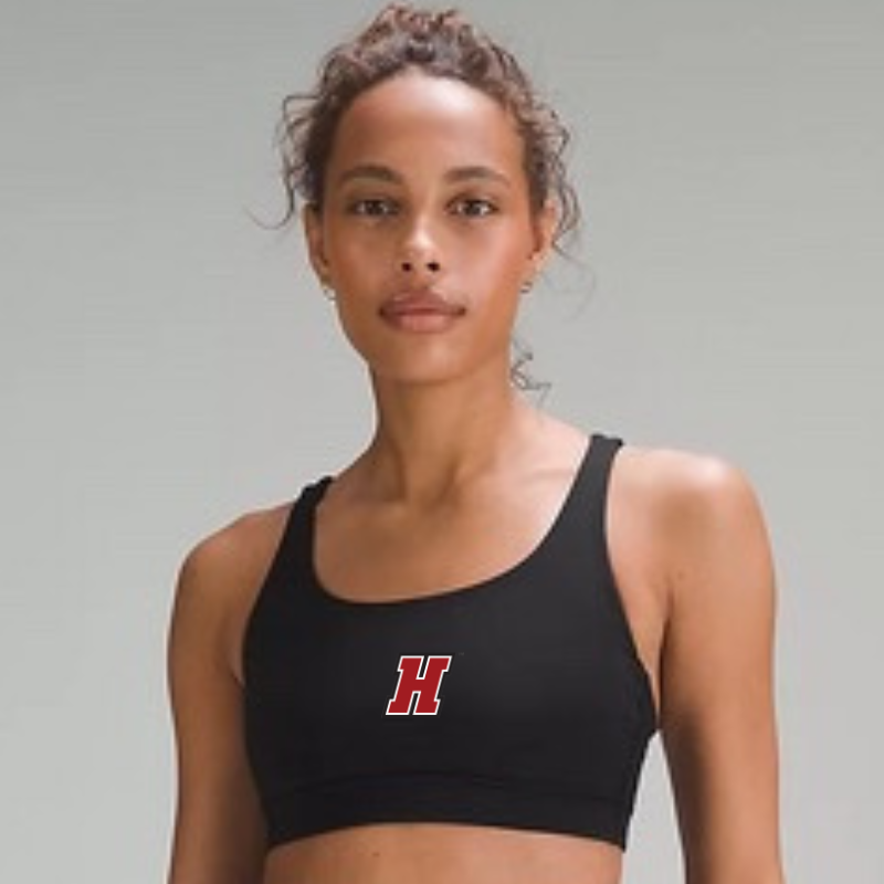 Black Energy Bra - Haverford ‘H’ embroidery