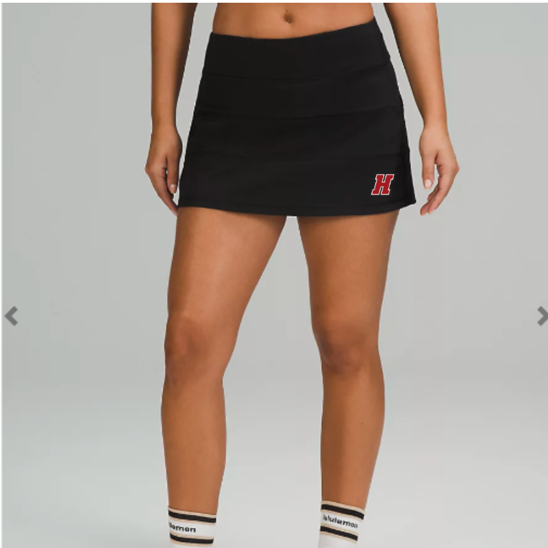 Pace Rival Mid-Rise Skirt *Long 15’ - Haverford ‘H’ embroidery