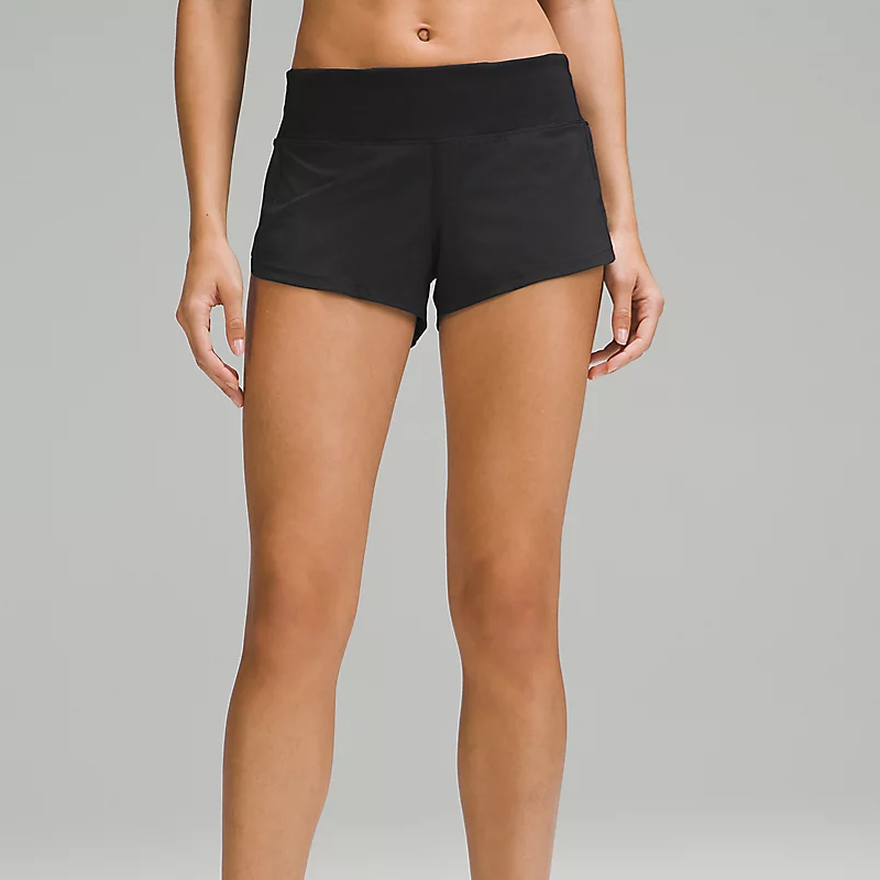 Black Speed Up Lowrise Shorts - 2.5 Inch