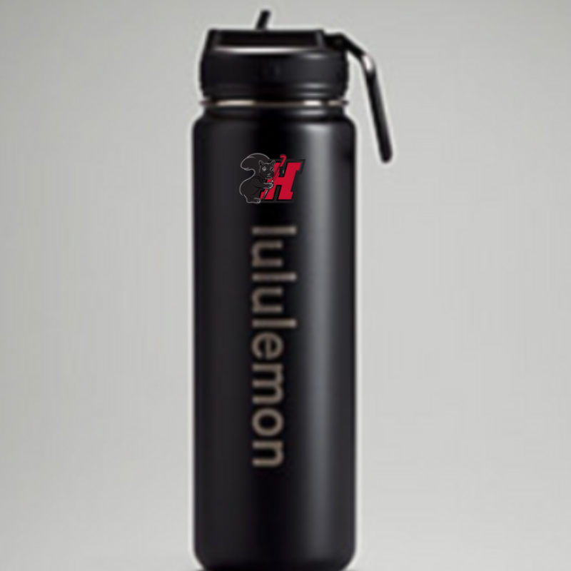 Black - Back to Life Sport bottle - HCFH Squirrel Sticker