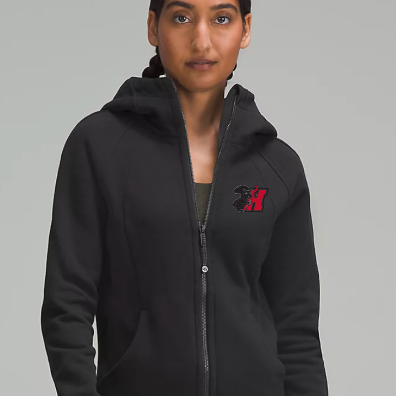 Scuba Full Zip Hoodie - HCFH Squirrel embroidery