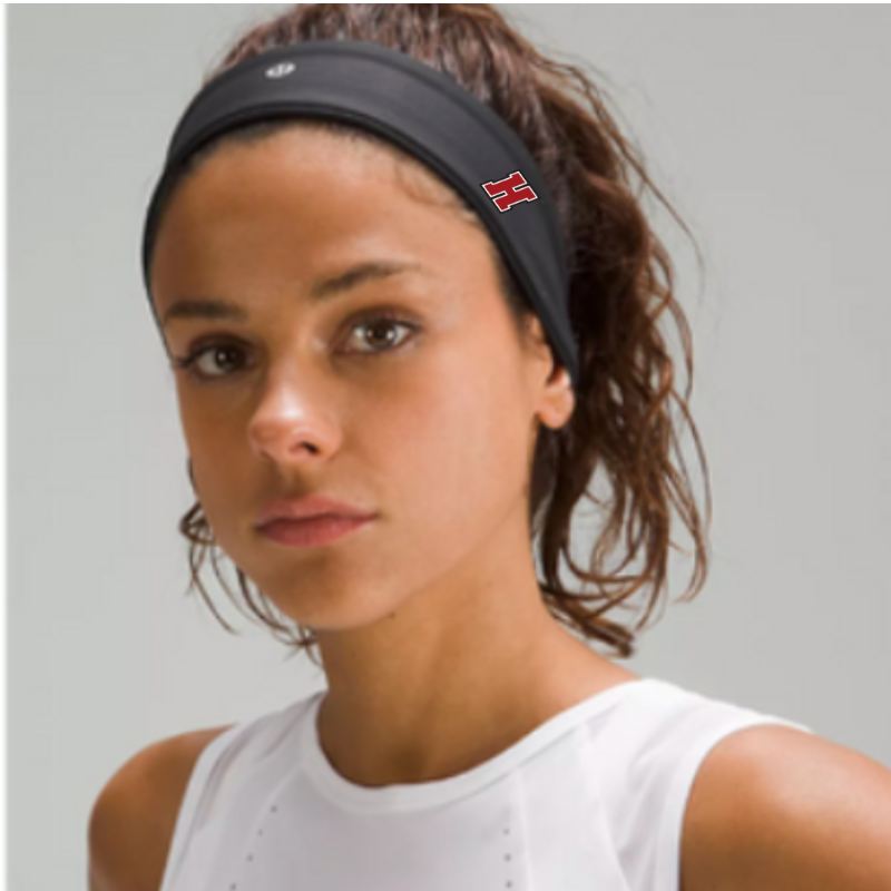 Black Fly Away Tamer Headband- with Haverford ‘H’ embroidery