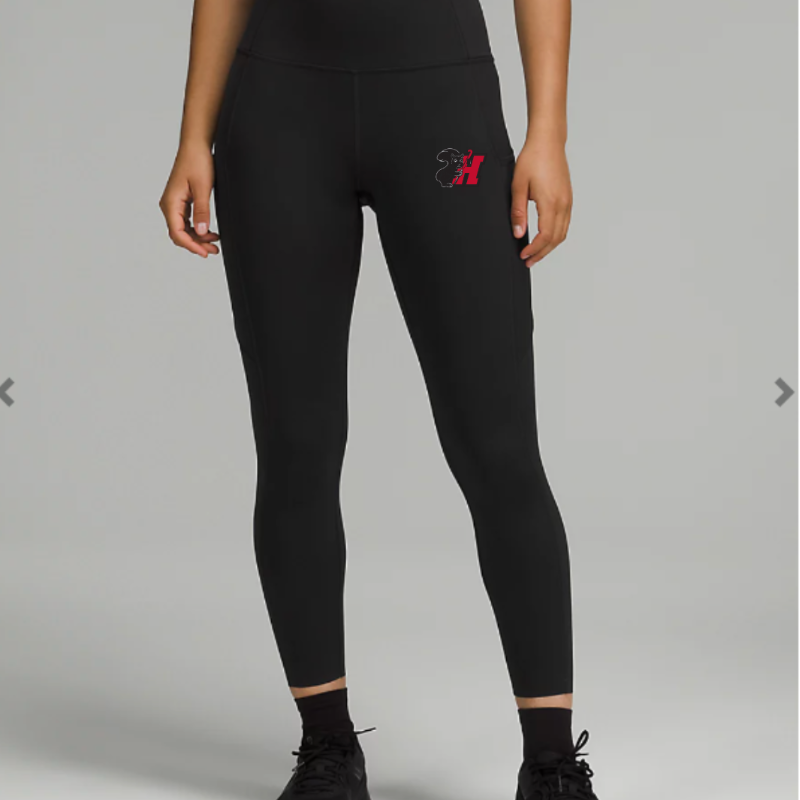 Fast and Free High Rise Tight 25” - HCFH Squirrel embroidery