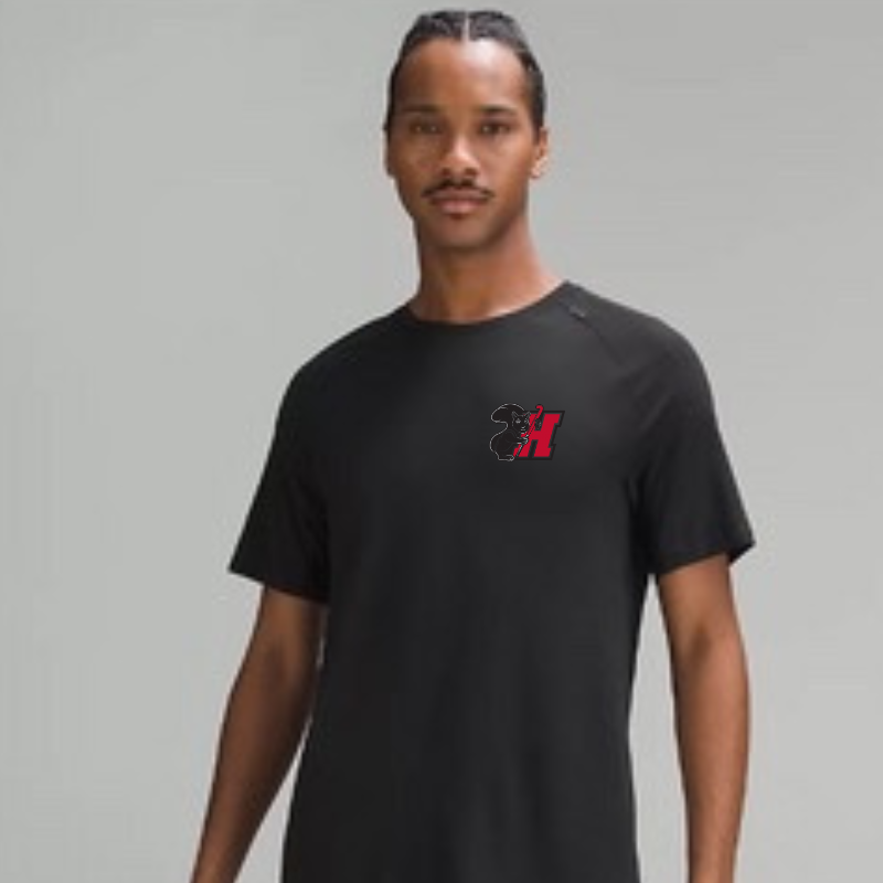 Black Men’s Drysense Short Sleeve - HCFH Squirrel embroidery