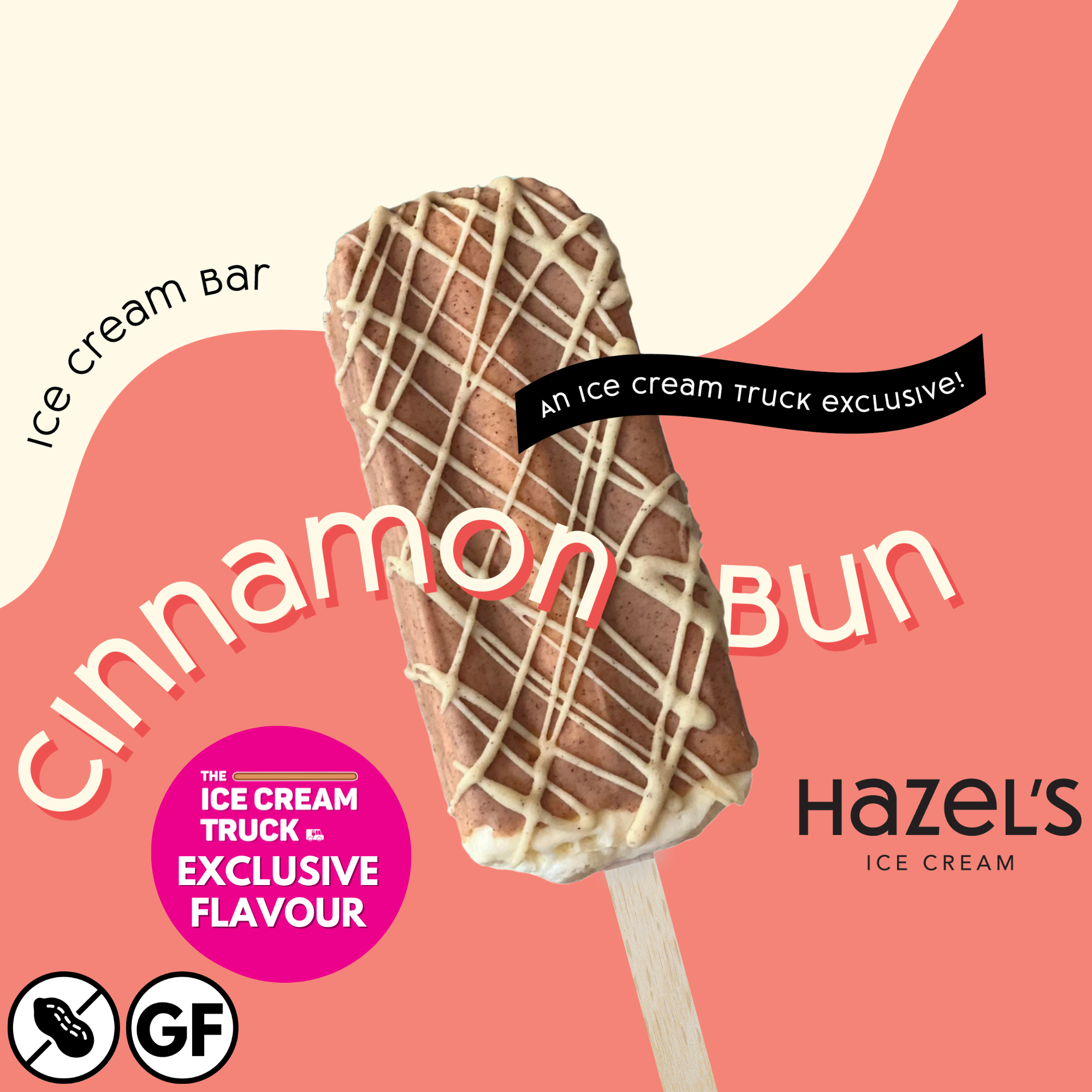 Cinnamon Bun - The Ice Cream Truck EXCLUSIVE! (12 bars/per case)