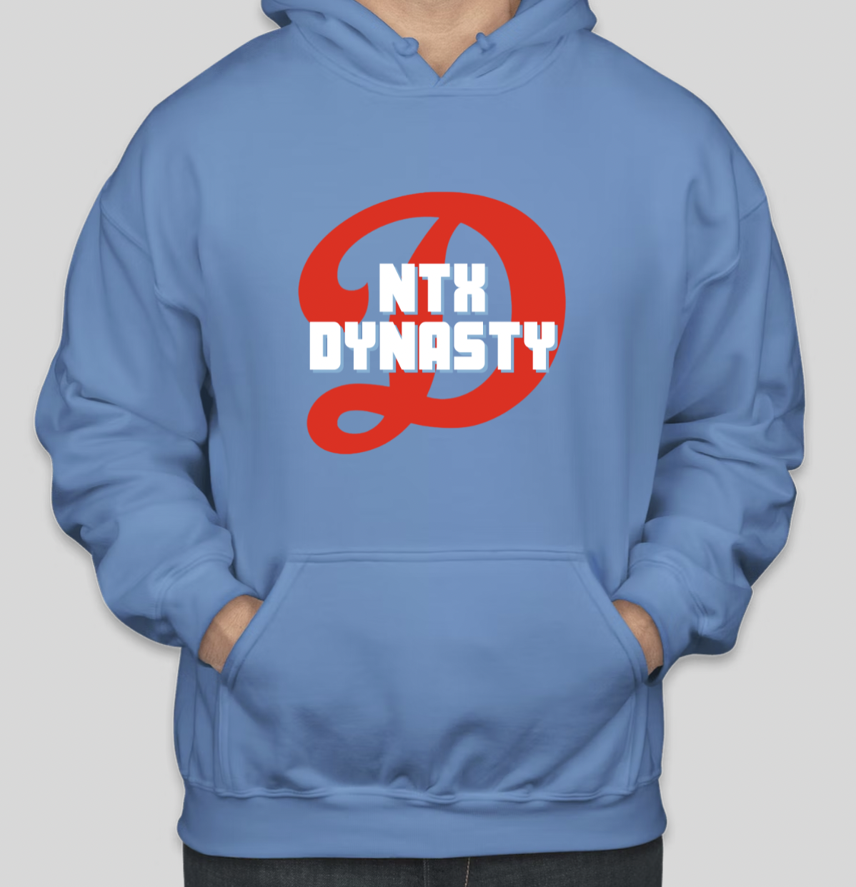 Blue Big D Hoodie Main Image