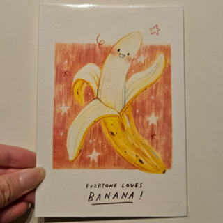 A6 Postcard (Everyone loves banana!)