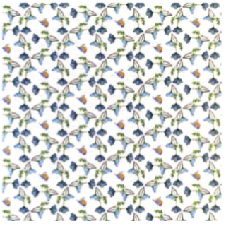 B6 Bluebird Notebook (Pattern Vintage)