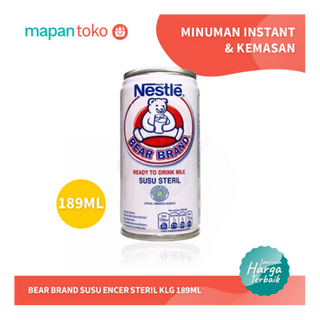 Susu Bear Brand Kaleng 189ml (Pcs)