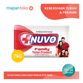 Nuvo Family Bar Soap Merah 76g (Pcs)