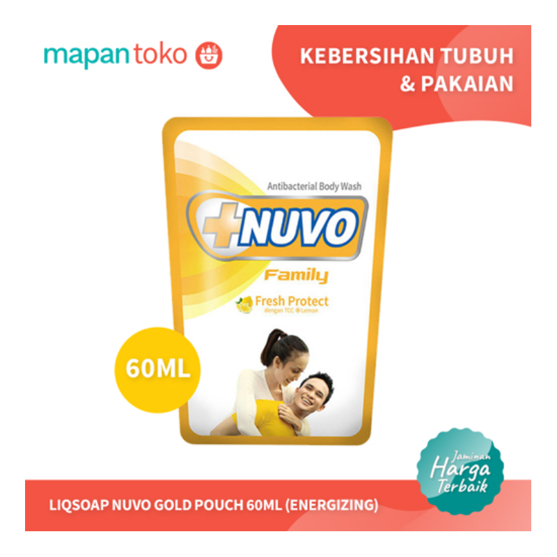 Sabun Cair Nuvo Family Gold 60 ml (Satuan)