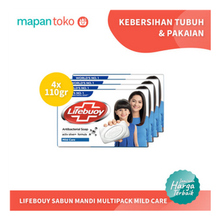 Sabun Mandi Lifebuoy MildCare Putih 110g (Bundle)