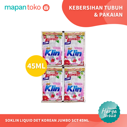 So Klin Liquid Korean Jumbo Sachet 45ml (Renceng) Main Image