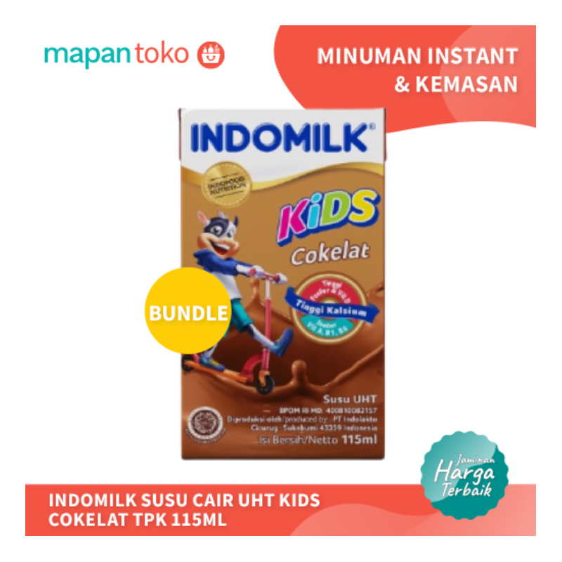 Indomilk Kids Cair UHT Coklat 115ml (Bundle)