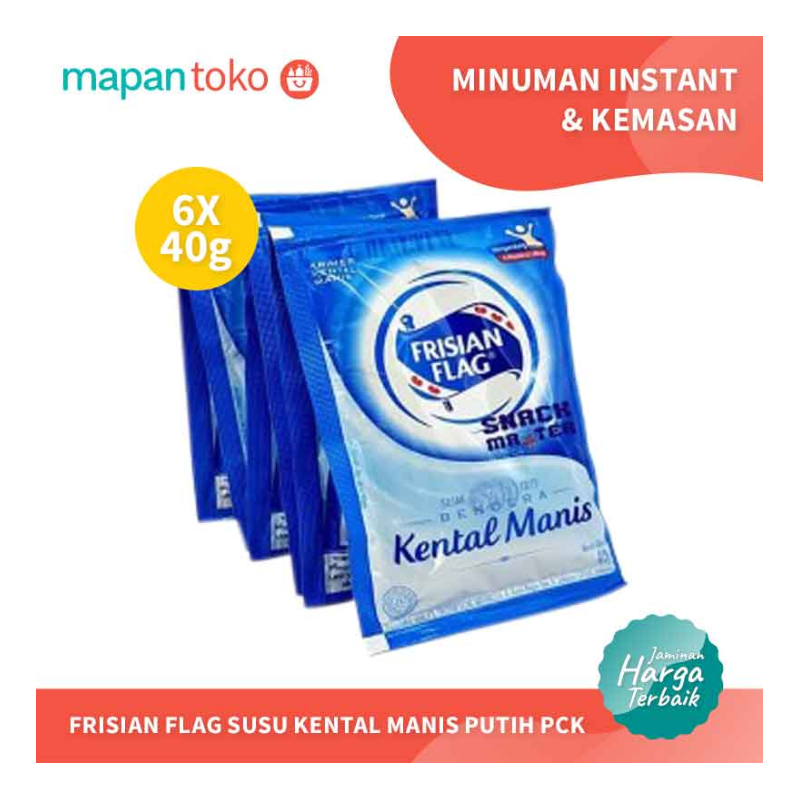 Frisian Flag Susu Kental Manis Putih 40g (Renceng)