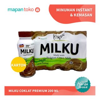 Milku Susu Premium Coklat 200ml (Karton)