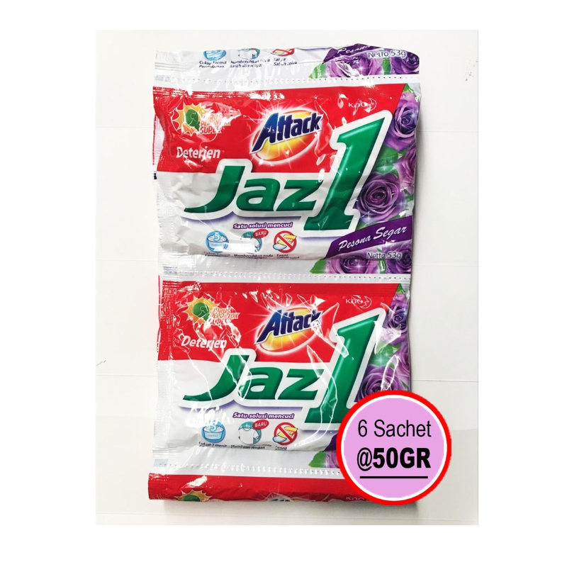 Jaz 1 Deterjen Bubuk Pesona Segar 40g (Renceng)
