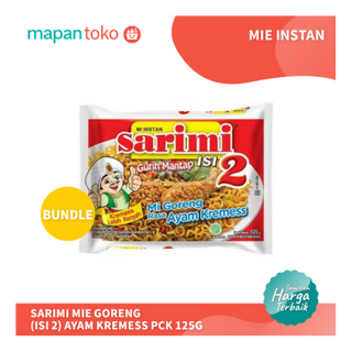 Sarimi Isi 2 Mie Goreng Ayam Kremess 125g (Bundle)