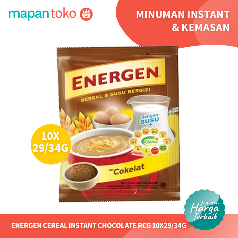 Energen Cereal Instant Rasa Coklat 34g (Renceng) Main Image