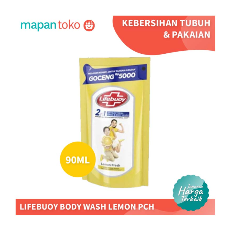 Lifebuoy Cair Lemon Refill 90ml (Pcs)