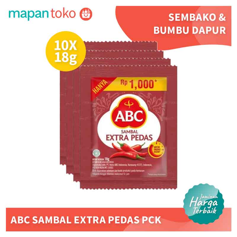 ABC Sambal Extra Pedas 10x18 g (Renceng) Main Image