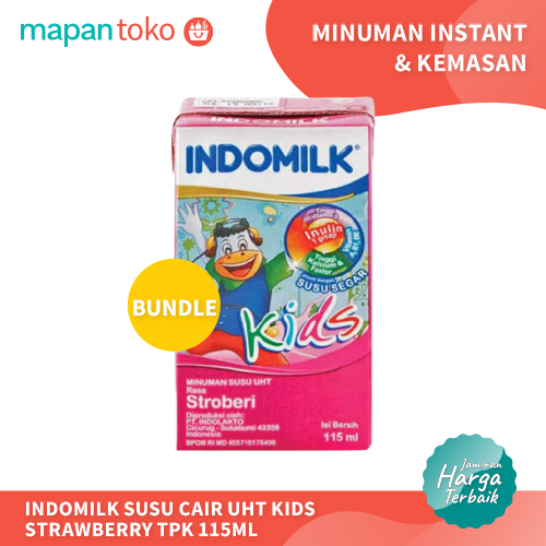 Indomilk Kids Cair UHT Stroberi 115ml (Bundle) Main Image