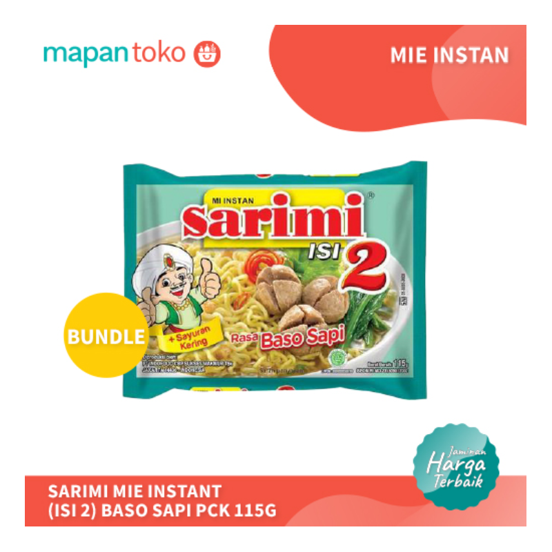 Sarimi Isi 2 Baso Sapi 115g (Bundle) 