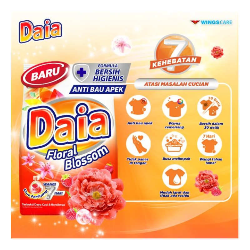 Daia Powder Floral Blossom 47g (Renceng)